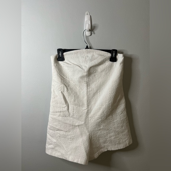 Zara Pants - Zara trafaluc white strapless romper size XS